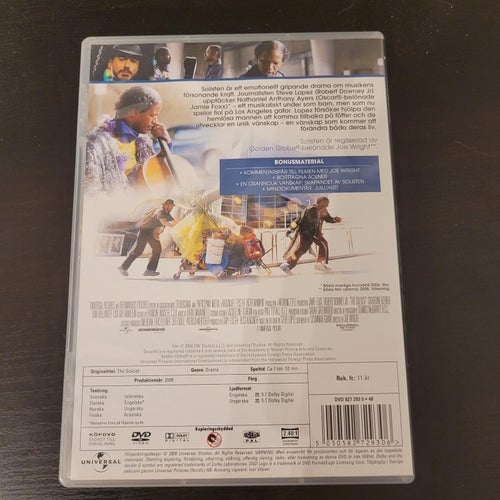 SOLISTEN (Jamie Foxx, Robert Downey Jr.) / DVD / SVENSK TEXT / FINT SKICK