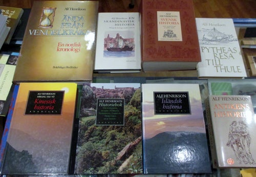 Alf Henrikson, 8 böcker historia, Svensk, Nordisk, Skandinavisk mm