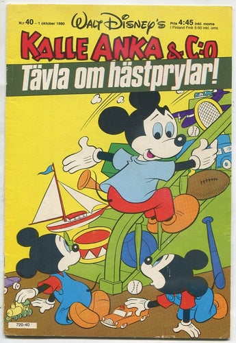 Kalle Anka 1980 nr 40 med Kanin bilden kvar i serien Mjukisa