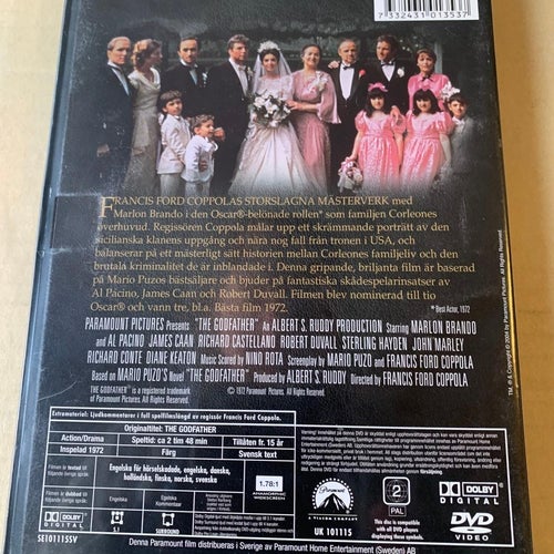 Gudfadern, Dvd