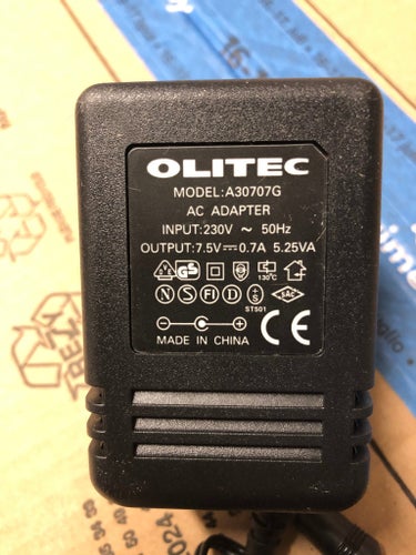 OLITEC nätadapter 7.5V Volt DC likström 700mA
