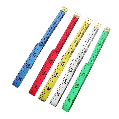 Mjukt måttband för tyg - 150cm - 60 tum - v2 - Gul