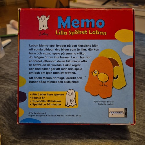 Memo Lilla Spöket Laban Komplett och är i mycket fint skick.