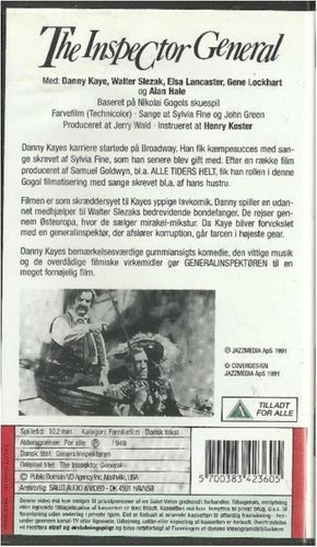 THE INSPEKTOR GENERAL -DANNY KAYE - DANSKT TEXT (VHS FILM )