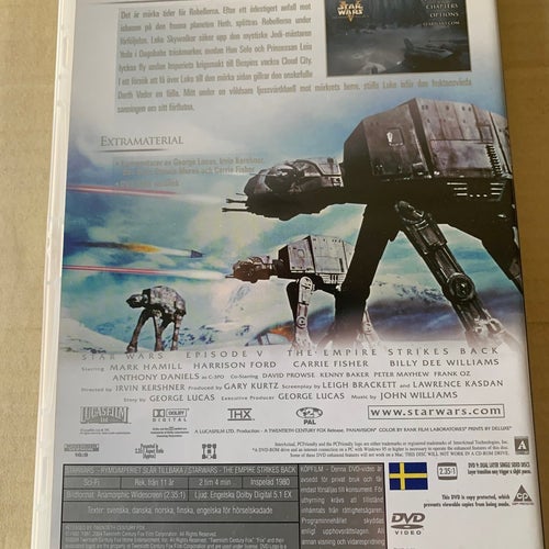 Star wars : Rymimperiet slår tillbaka, Digitally remastered, Dvd