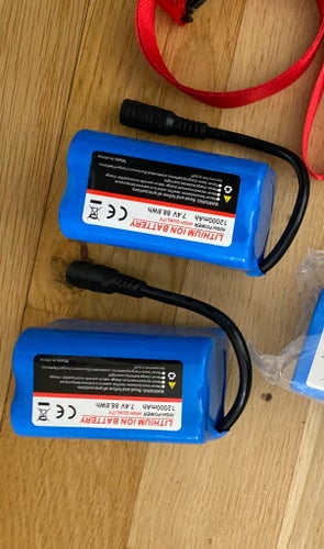 Bait Boat Litiumjon batteri till V020 med GPS med batteri (2x 12000 mAh