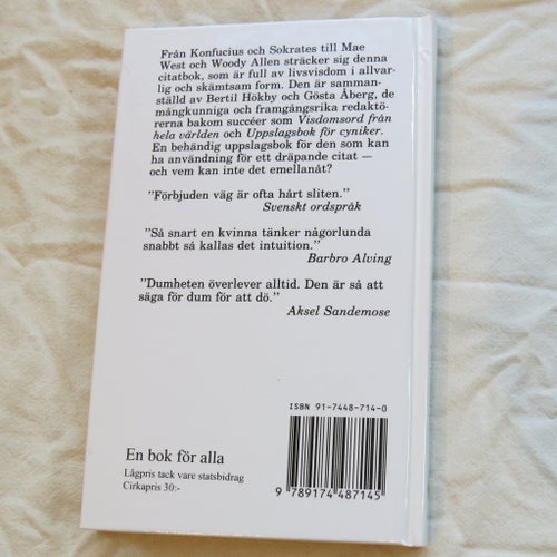 Bra sagt under tretusen år av Bertil Hökby och Gösta Åberg