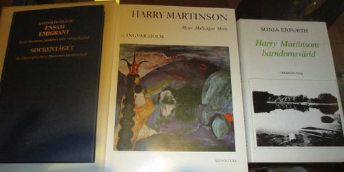 3 böcker med anknytning till Harry Martinson