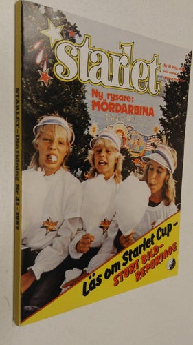 Starlet 1982 nr 41 Idolbilder IFK Ludvika, IFK Tinnis, Japan, Black Uhuru. VF