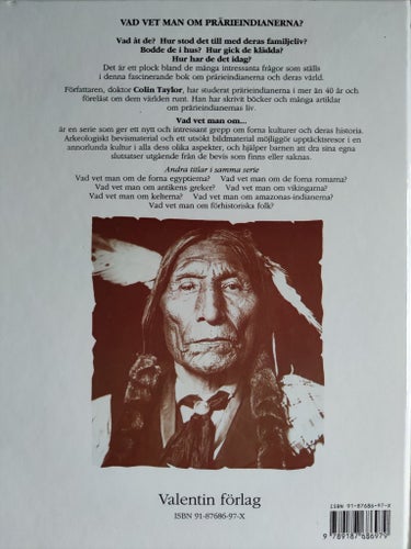 VAD VET MAN OM PRÄRIEINDIANERNA?, COLIN TAYLOR 1995