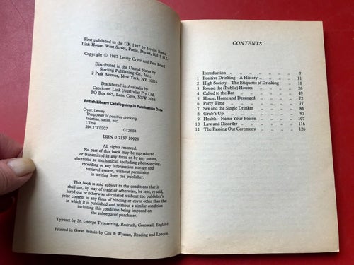 THE POWER OF POSITIVE DRINKING Lesley Cryer & Pete Beard 1987