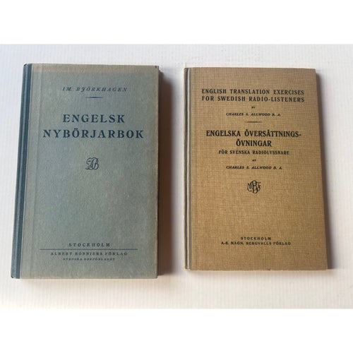 Engelska Nybörjarbok och Engelska Översättningsövningar