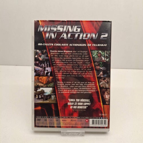 Missing in action 2 - Chuck Norris - Region 2, DVD-Film, Svensk text, Fint skick