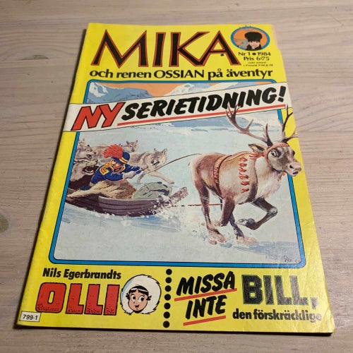 Mika och renen Ossian på äventyr 1984 nr 1