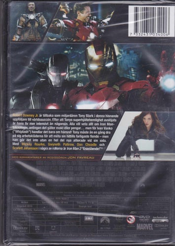 DVD / Iron Man 2 / Scarlett Johansson, Robert Downey Jr. / Ny & Inplastad