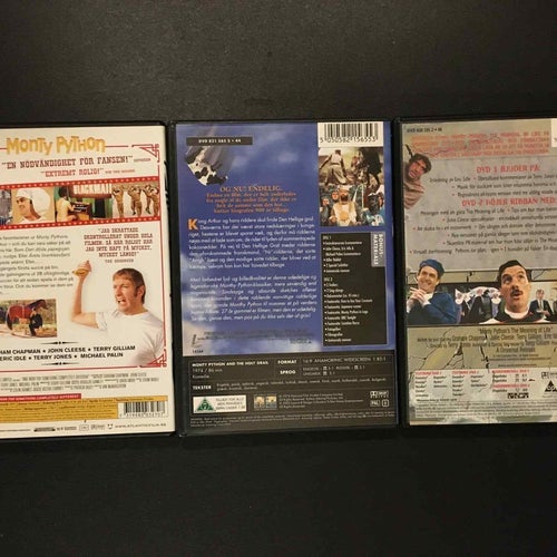 Filmpaket: Monty Python -DVD(Beg)[2x2-Disk Ed]Livet é Python/Holy Grail/Meningen
