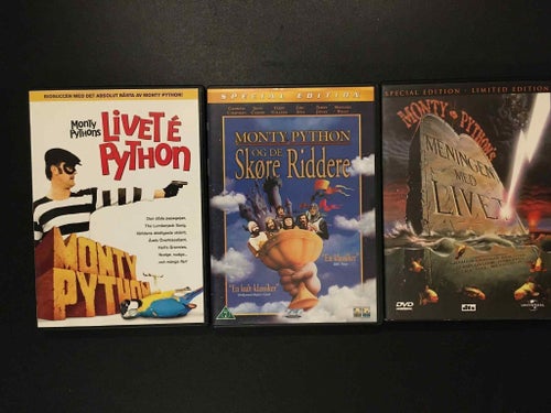 Filmpaket: Monty Python -DVD(Beg)[2x2-Disk Ed]Livet é Python/Holy Grail/Meningen