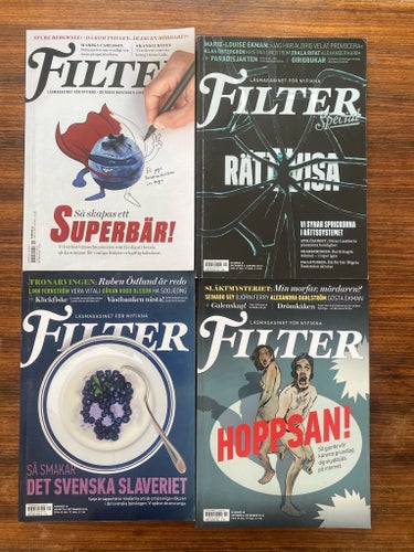 4 st Filter Tidskrifter