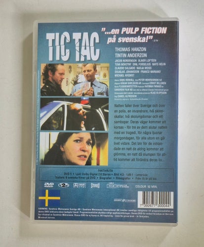 Tic Tac / 1997 / Tuva Novotny / Av Daniel Alfredson / Fint Skick / DVD / Sv Tal