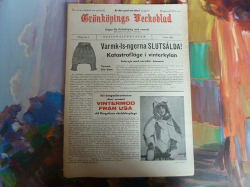GRÖNKÖPINGS VECKOBLAD, 1963 FEB. 7, TIDNING