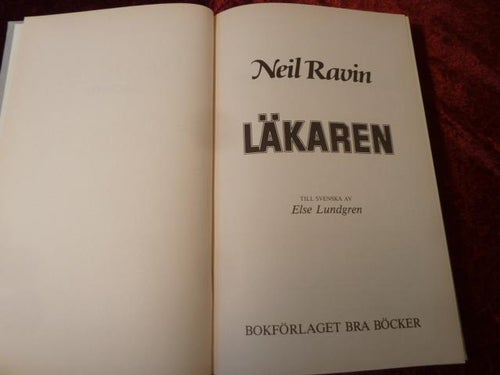 LÄKAREN, N. RAVIN, 1982, BÖCKER