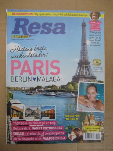 Resa 3-18 September-2019 (Stor Guide - Höstens bästa Helgresor)