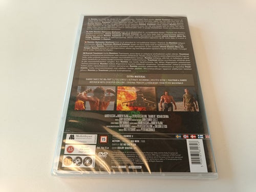 Rambo III/3 m. Sylvester Stallone på DVD - Nytt och inplastat
