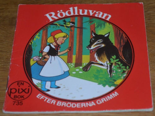 Äldre Pixibok Rödluvan efter Bröderna Grimm