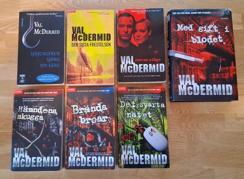Bokpaket Val McDermid del 1,3,4,5,7,8,9 i serien om Tony Hill och Carol Jordan
