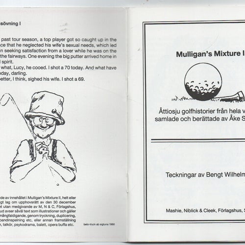 Mulligan's Mixture II av Åke Skeppare, 1988. Golfhistorier.