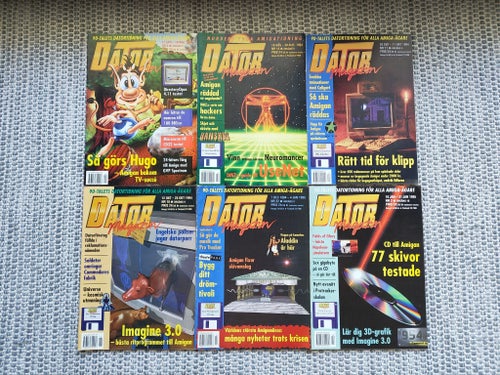 *STORSTÄDNING!* Datormagazin sex nummer från 1994-95 (DMZ)