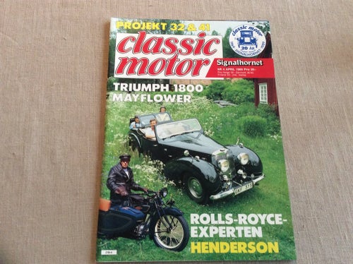 Classic Motor nr 4 1989 Triumph 1800,Rolls Royce expert,Henderson Fiat 1200