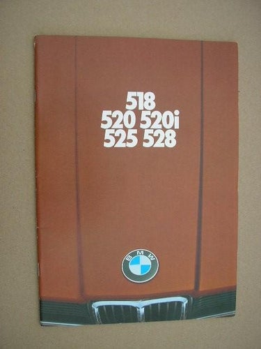 Försäljningsbroschyr BMW 518 520 520i 525 528