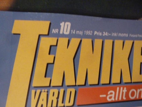 TEKNIKENS VÄRLD, NR 10 - 1992, TIDNING