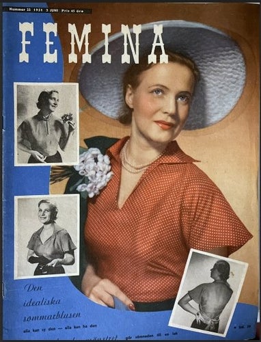 Femina 23 1951 Signe Persson, Joachim Israel, Sydafrika, Gunilla Digman