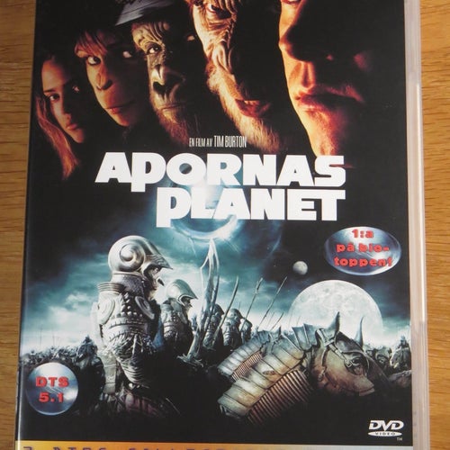 Apornas planet 2001 Mark Wahlberg 2-disc Nyskick!
