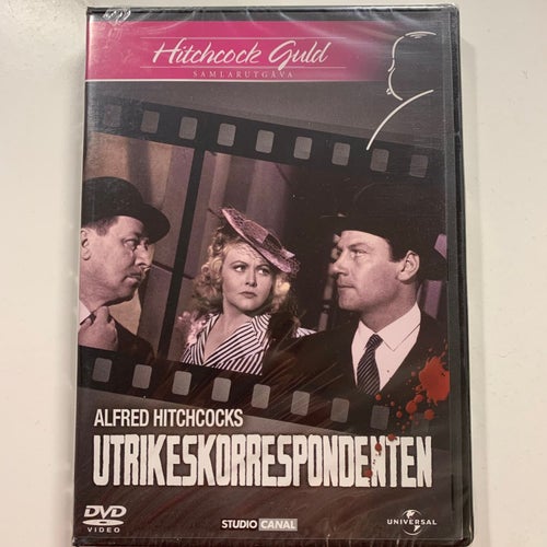 UTRIKESKORRESPONDENTEN. HITCHCOCK GULD. THRILLER -40. INPLASTAD