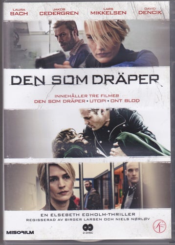DVD / Den Som Dräper / 3st filmer / David Dencik, Laura Bach / Fint skick