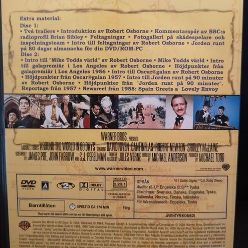 Jorden runt på 80 dagar (1956) Michael Anderson, David Niven, Marlene Dietrich.