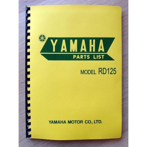 Reservdelskatalog Yamaha RD125 1973 - 1974