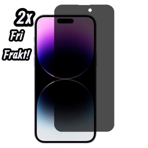 2st iPhone 15 Pro Max/15 Plus Privacy 9H Härdat Glas Skärmskydd |Sekretessfilter