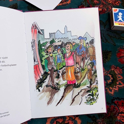 Flickan som inte ville bli drottning . Barnbok saga . Nyskick