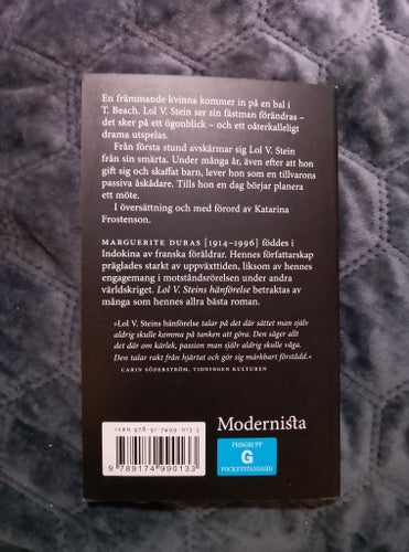 Lol V. Steins hänförelse av Marguerite Duras
