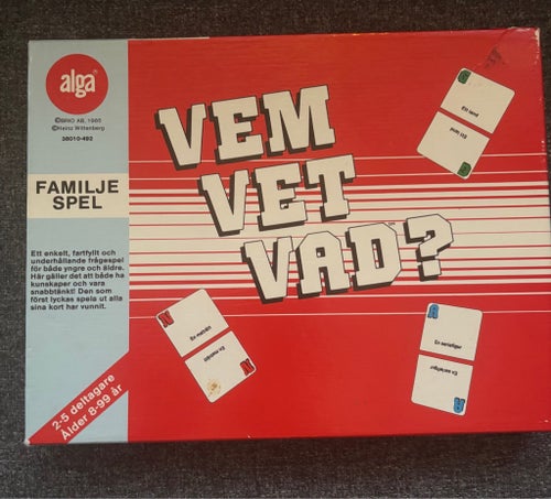 Vem Vet Vad? Familjespel från Alga