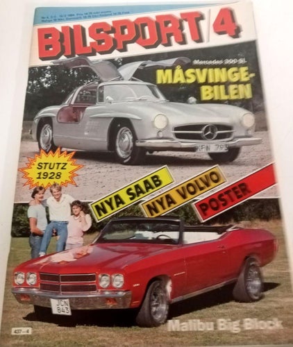 Bilsport 4 1984 MB 300 SL måsvinge