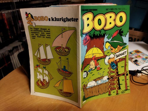 Bobo 1983 nr 7 VF+ Maria Ekesäter Malin Eriksson Jenny von Sydow Gunilla Malmqvi