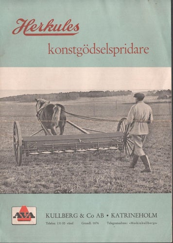 Broschyr Herkules konstgödselspridare