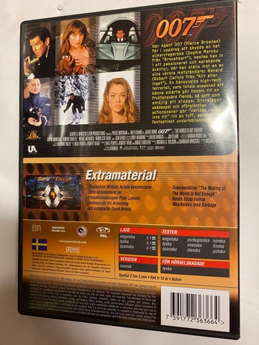 DVD Världen Räcker Inte Till 007 Special Edition TOPPSKICK