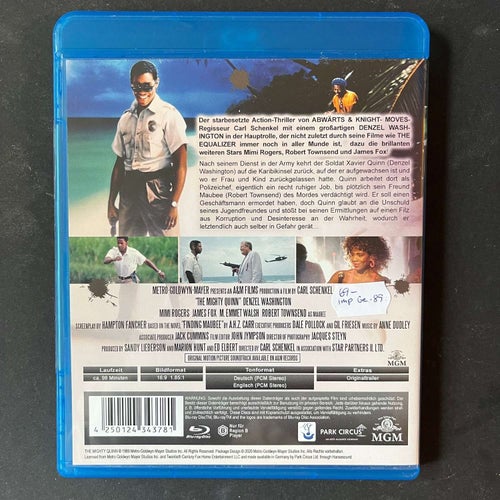 BIG BAD MAN. DENZEL WASHINGTON. BLU-RAY. IMPORT TYSKLAND