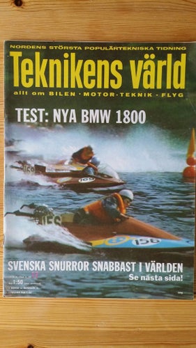 Teknikens Värld nr 17 1964: Austin Cooper S, American Rambler 330